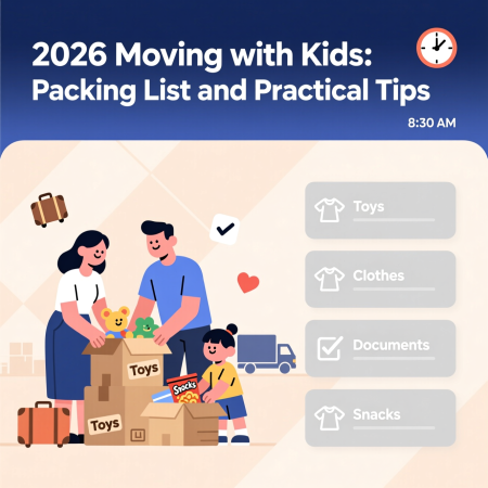 City Moving with Kids Packing Checklist and Essential Tips 2026